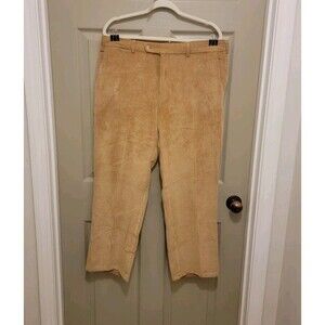 Peter Millar Crown Nanoluxe Camel Corduroy Dress Pants Brown Mens Sz 36x27.5